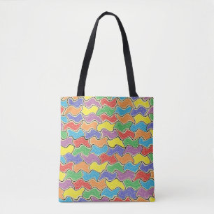 Tote Bag Fluctuations colorées