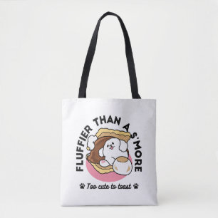 Tote Bag Fluffier Tha’more - Chien mignon et Pun de dessert