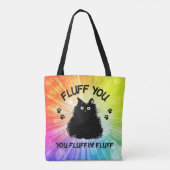 Tote Bag Fluffin Vous Fluffin Fluff Kitty Chat (Dos)