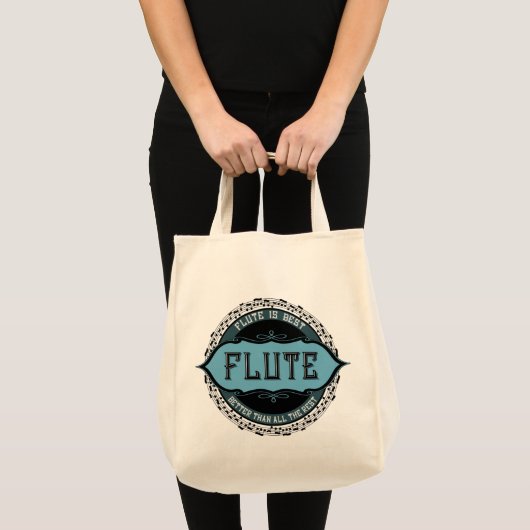 Tote Bag Flute Best Music Note Circle (Devant (produit))