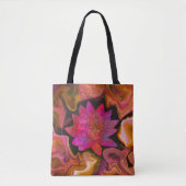 Tote Bag Flux de fleurs cosmiques fourre-tout (Devant)
