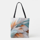 Tote Bag Flux de plume abstrait – Élégance douce (Dos)