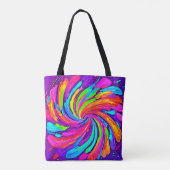Tote Bag Flux doux : Cartoon arc-en-ciel (Dos)