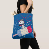 Tote Bag Flying Ace Snoopy on Ice Pop (De près)