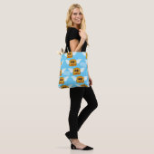 Tote Bag Flying Cheeseburger Fun Motif Art (Sur le modèle)