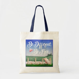 Tote Bag Flying Pig-Be Different