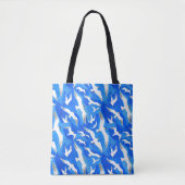 Tote Bag Flying seagulls on sky blue (Devant)