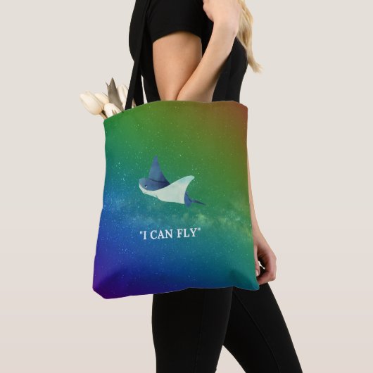 Tote Bag Flying Stingray (De près)