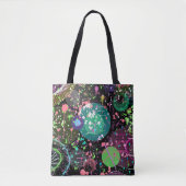 Tote Bag Flying Through Space: A Maximalist Abstract (Devant)
