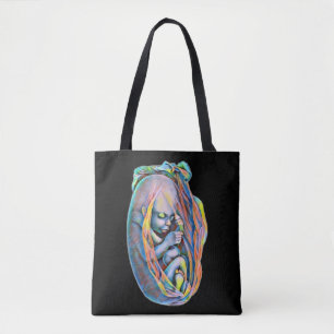 Tote Bag Foetus de bébé dans l'utérus Anatomie humaine Abst