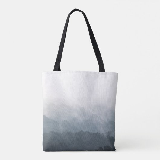 Tote Bag Foggy Forest Nature (Dos)