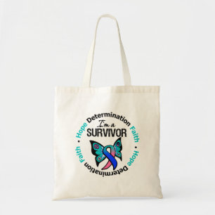 Tote Bag Foi de détermination d'espoir de survivant de