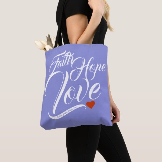 Tote Bag Foi Espoir et amour (De près)