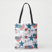 Tote Bag Foi, liberté et liberté Rétro patriotique (Devant)
