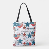 Tote Bag Foi, liberté et liberté Rétro patriotique (Dos)