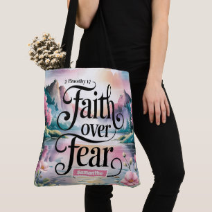 Tote Bag Foi personnalisée sur la peur Femmes chrétiennes