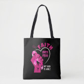 Tote Bag FOI SUR LA PEUR Sensibilisation au cancer du sein (Devant)