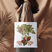 Tote Bag Foliage Automne Feuilles Berry Vert doux