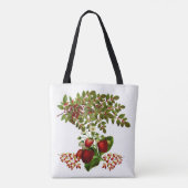 Tote Bag Foliage Automne Feuilles Berry Vert doux (Dos)