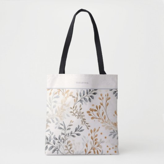 Tote Bag Foliage d'automne moderne (Devant)