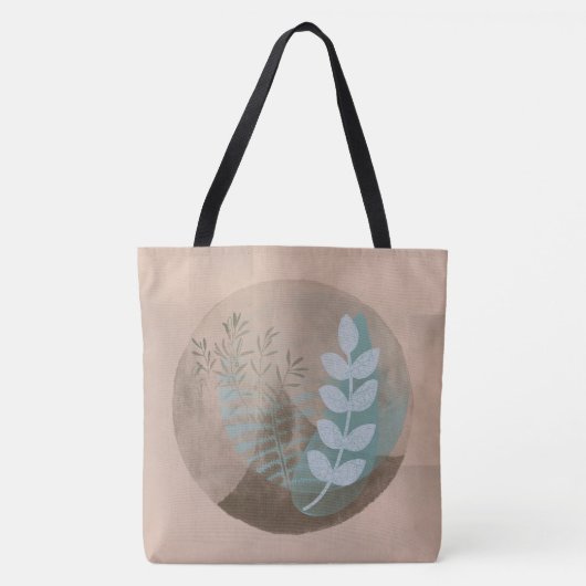 Tote Bag Foliage moderne (Devant)