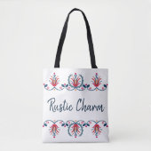 Tote Bag Folk Floral Rustique Hongrois (Devant)