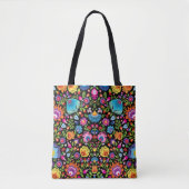 Tote Bag Folklore flowers  (Devant)