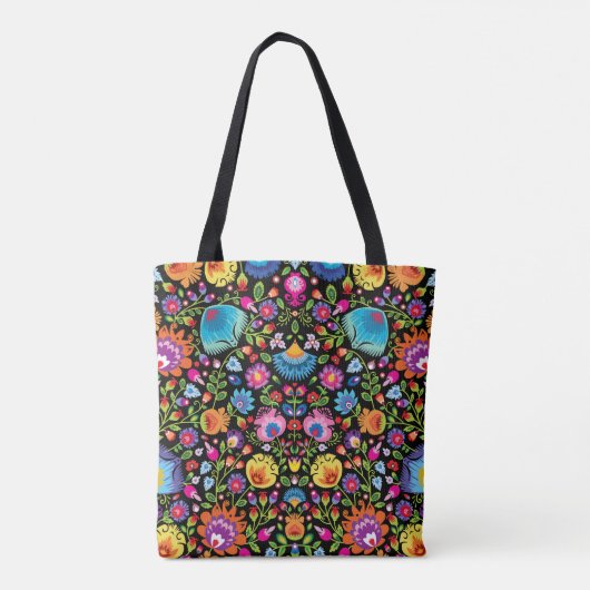 Tote Bag Folklore flowers  (Dos)