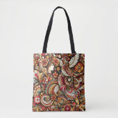 Tote Bag Folklore russe Khokhloma Young Girl Art Phoenix (Devant)