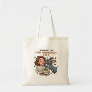 Tote Bag Fonctionne Au Café Et Aux Bisous De Bouledogue Fra