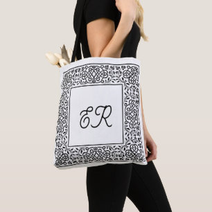 Tote Bag Fonctionnement de vos initiales