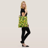 Tote Bag Fond citron (Sur le modèle)