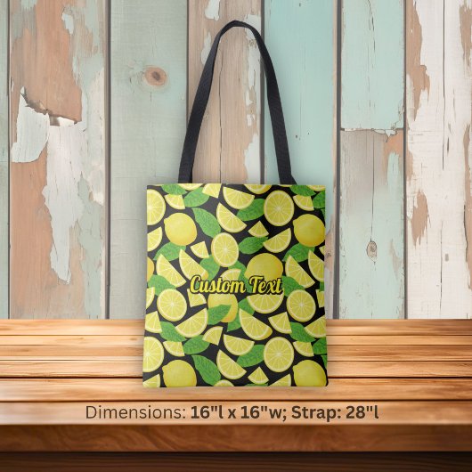 Tote Bag Fond citron