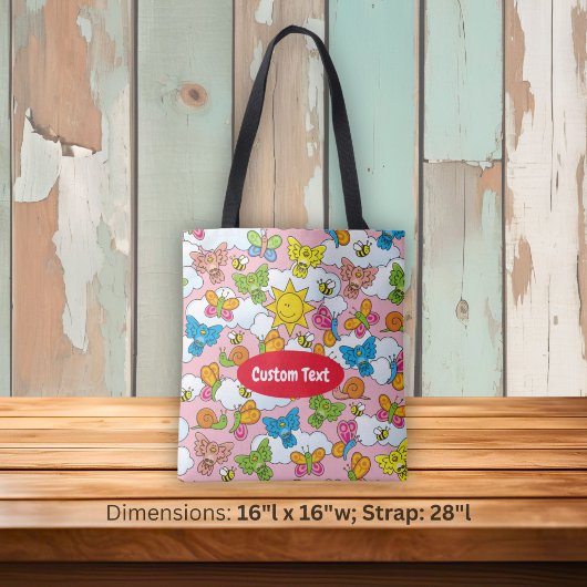 Tote Bag Fond de bébés animaux