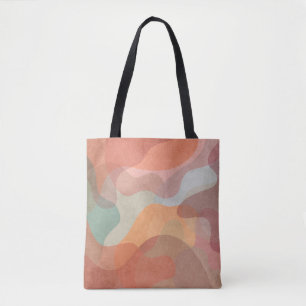 Tote Bag Fond de blobs pastel superposés abstraits
