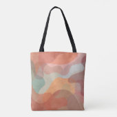 Tote Bag Fond de blobs pastel superposés abstraits (Dos)