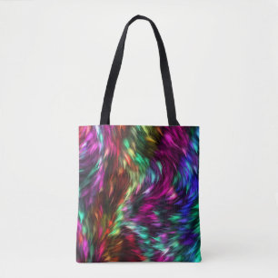 Tote Bag Fond de fourrure coloré abstrait-24605