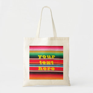 Tote Bag fond de poncho serape mexicain mexique