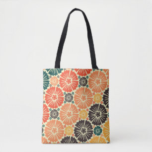 Tote Bag Fond d'écran Art Nouveau Retro Design.