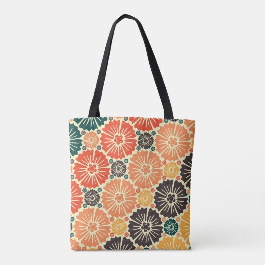 Tote Bag Fond d'écran Art Nouveau Retro Design. (Dos)