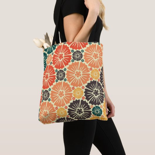 Tote Bag Fond d'écran Art Nouveau Retro Design. (De près)