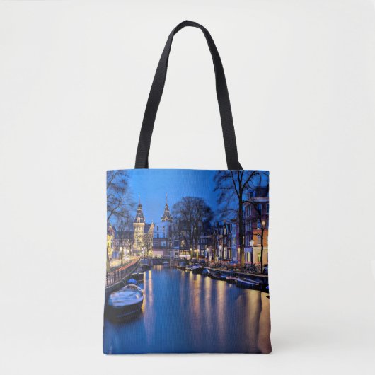 Tote Bag Fond d'écran de nuit Amsterdam-67657 (Devant)