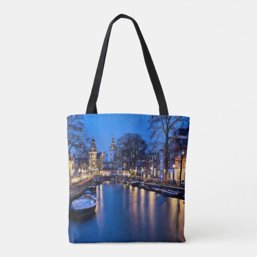 Tote Bag Fond d'écran de nuit Amsterdam-67657 (Dos)