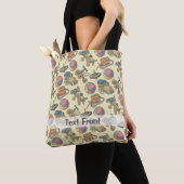 Tote Bag Fond d'icônes de jouets (De près)