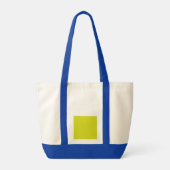 Tote Bag Fond jaune plat – Texture de rentrée scolaire (Dos)