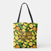 Tote Bag Fond orange (Dos)