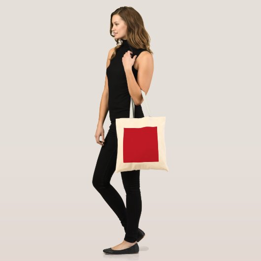 Tote Bag Fond Rouge Foncé  (Devant (modèle))