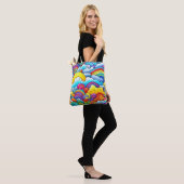 Tote Bag Fonds arc-en-ciel (Sur le modèle)