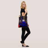 Tote Bag Fontaine Blue Buckingham (Sur le modèle)