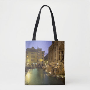Tote Bag Fontaine de Trevi la nuit, Rome, Lazio, Italie